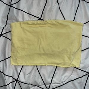 Yellow PacSun tube top